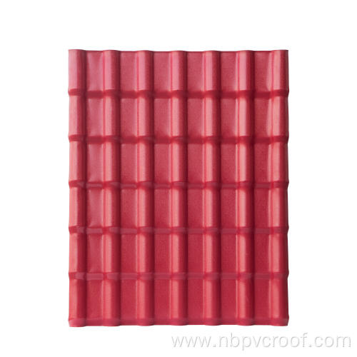 Roman type plastic resin upvc roof tile